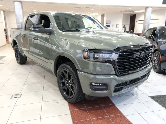 2026 RAM 1500 Laramie Night Edition in Canyon Lake Exterior Paint — front three-quarter view